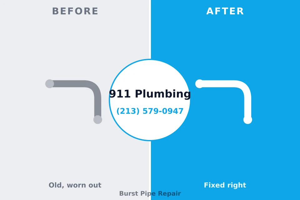 Before and after: plumbing company Burnham, IL